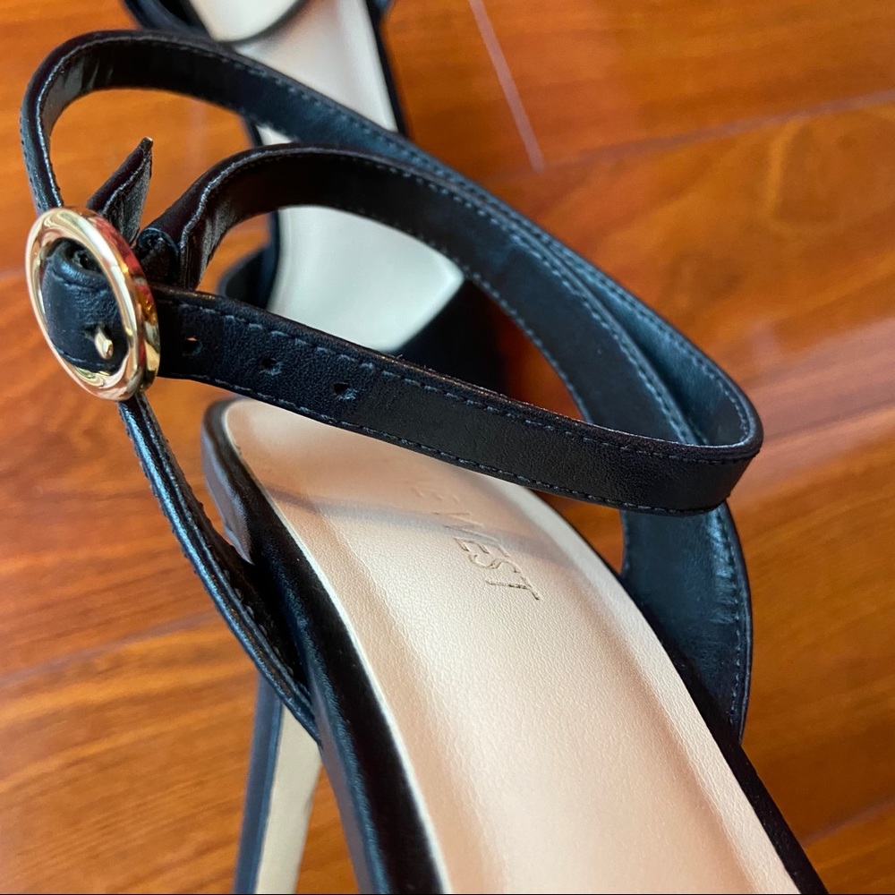 Nine West Quisha Leather Heeled Platform Sandals size 8.5 - Picture 12 of 13